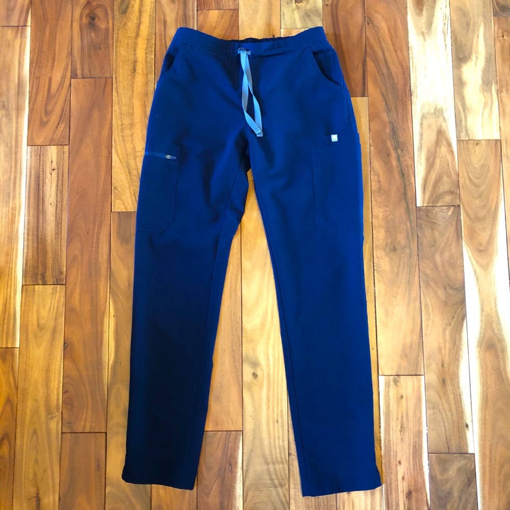 FIGS XS yola skinny scrub pants, navy